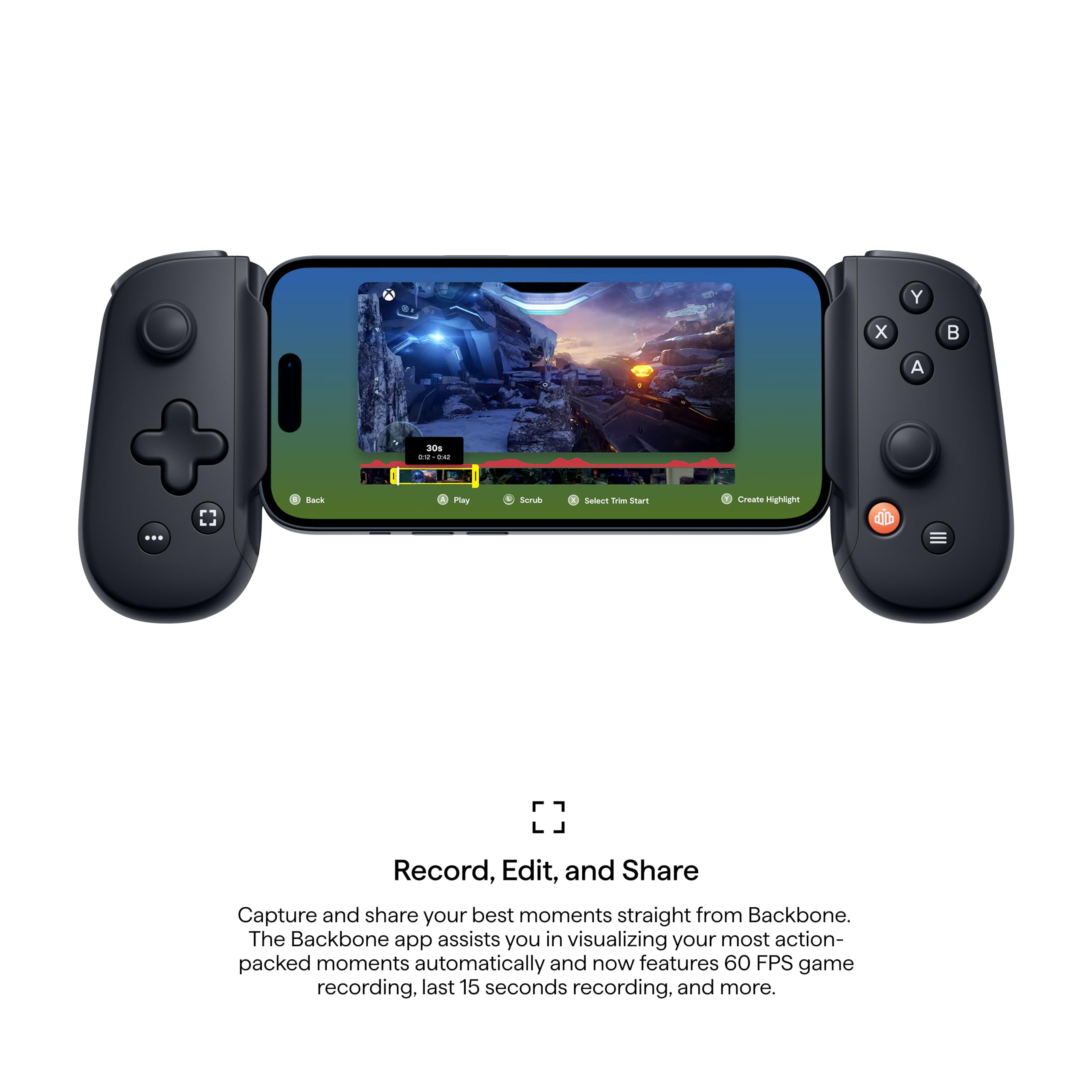 BACKBONE One Mobile Gaming Controller for Android and iPhone 15/16 Series (USB-C) - craques