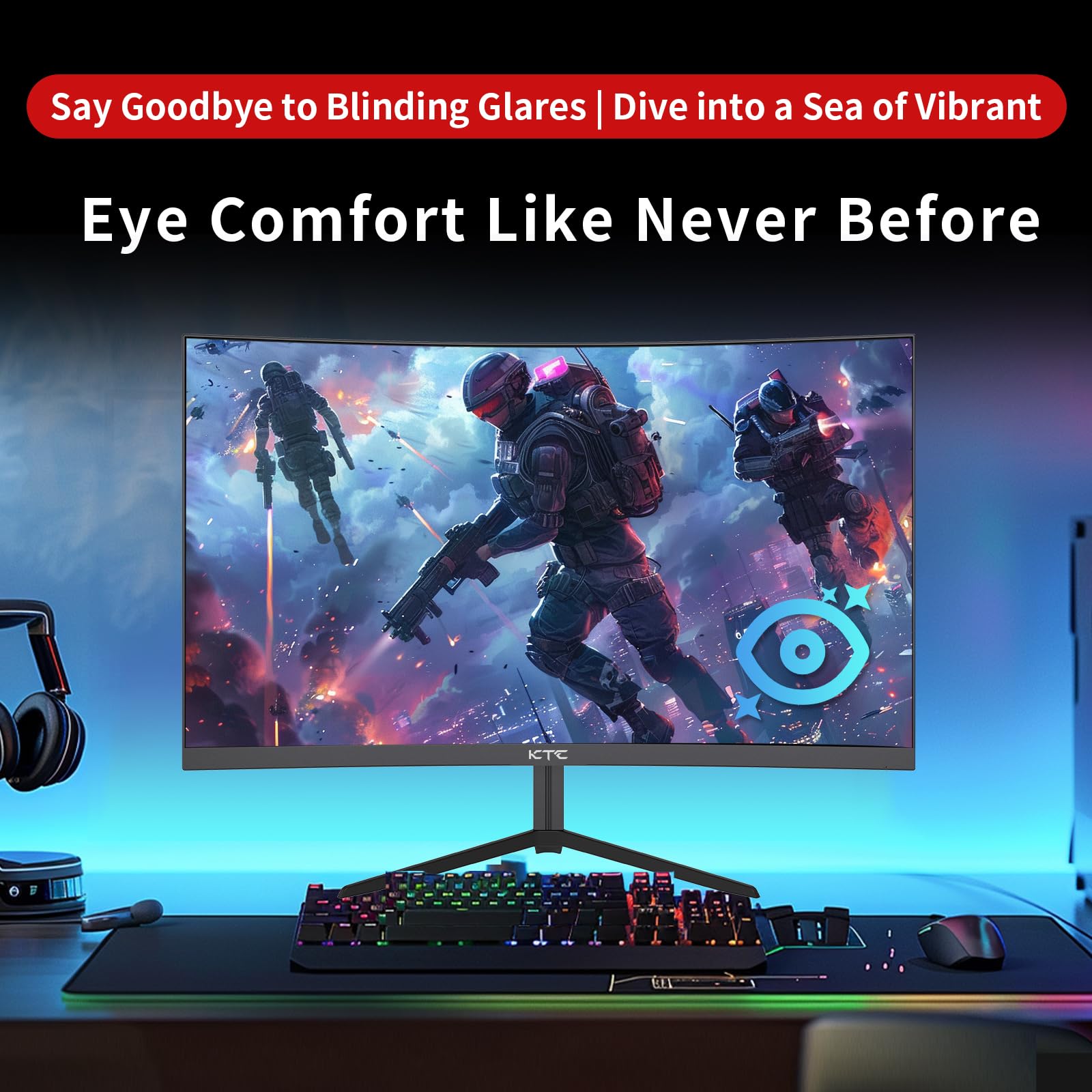 KTC 24 inch 190Hz/180Hz Gaming Monitor - craques