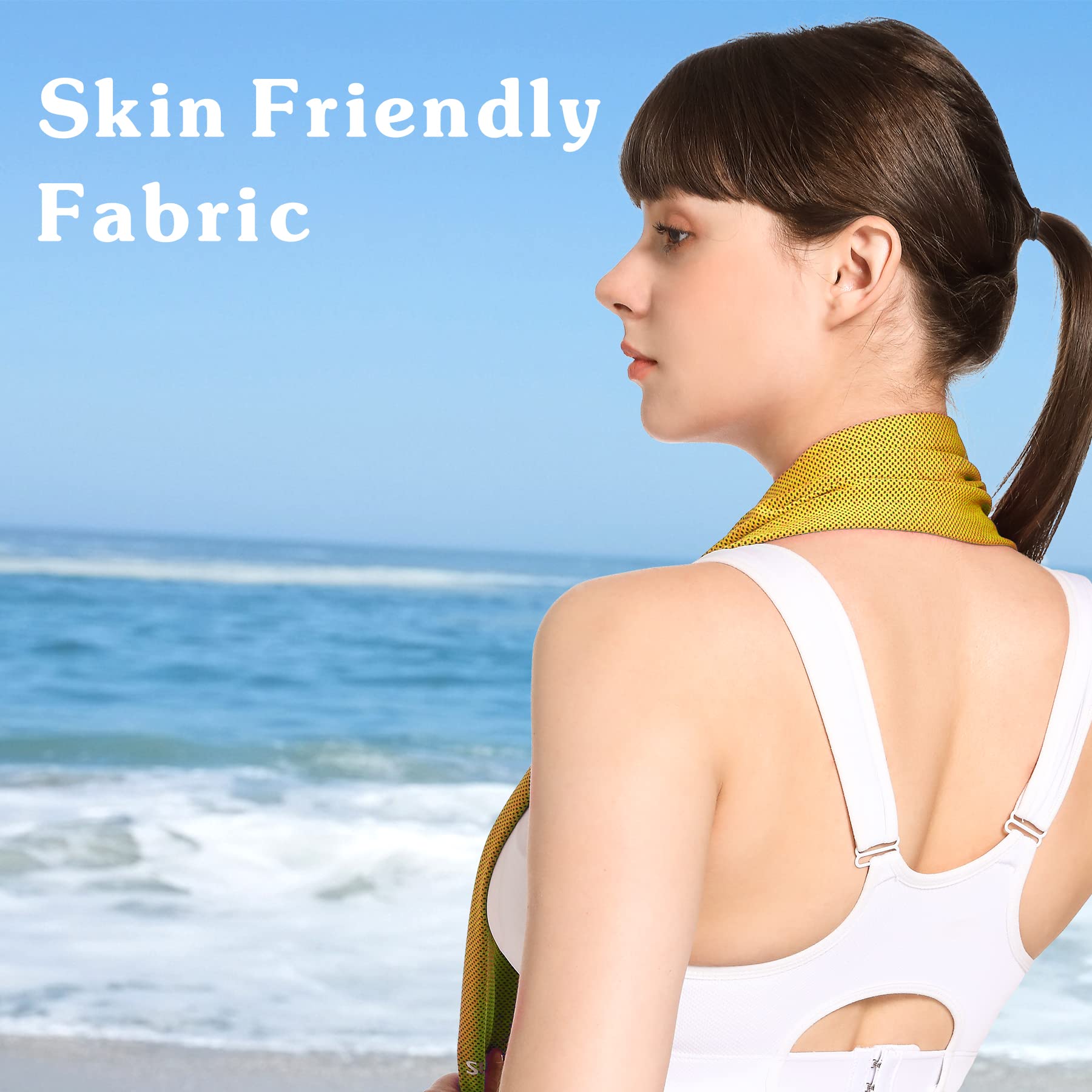 Sukeen [4 Pack] Cooling Towel (40"x12"), Ice Towel, Soft Breathable Chilly Towel - craques