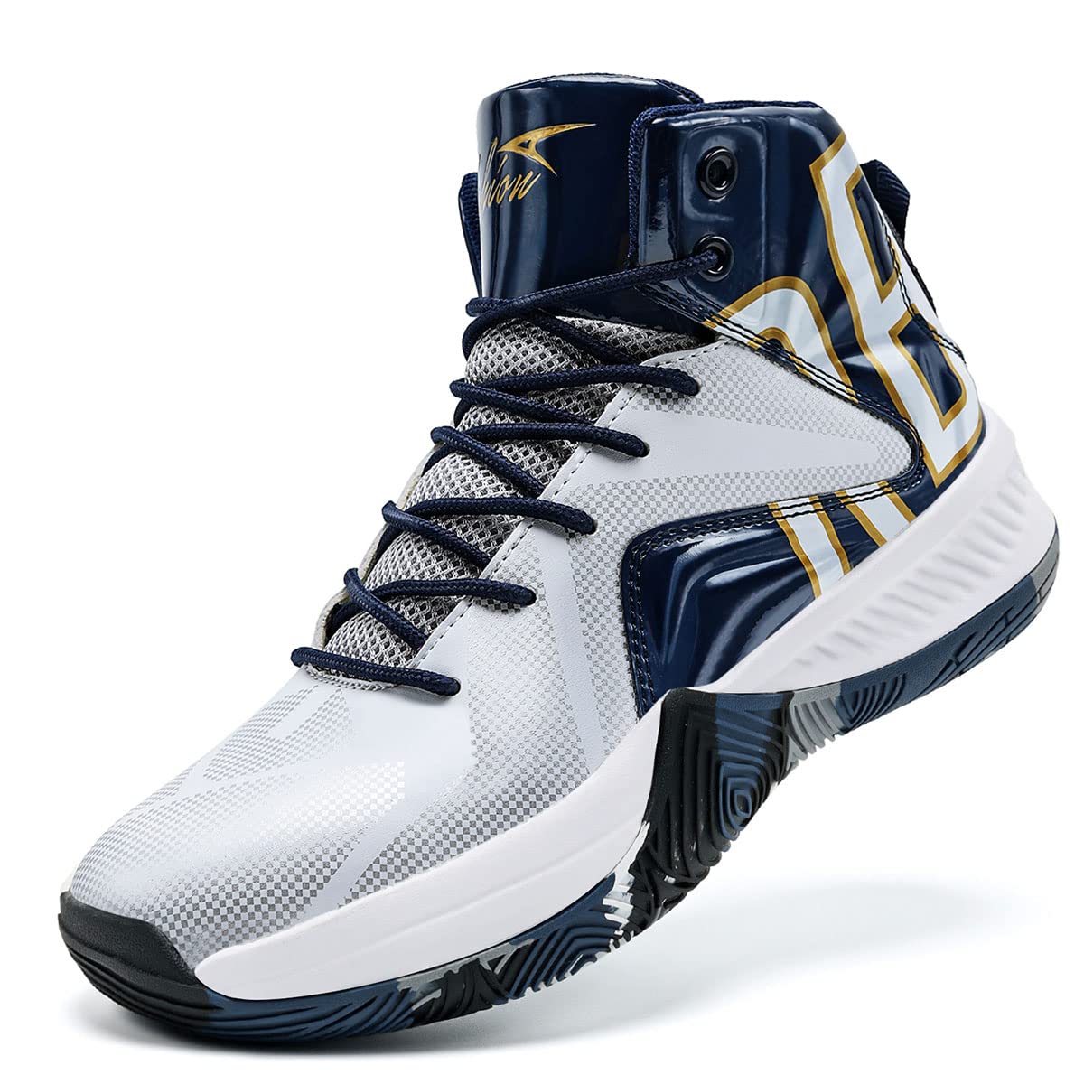 ASHION Kids Basketball Shoes Boys Girls High-Top Sneakers - craques