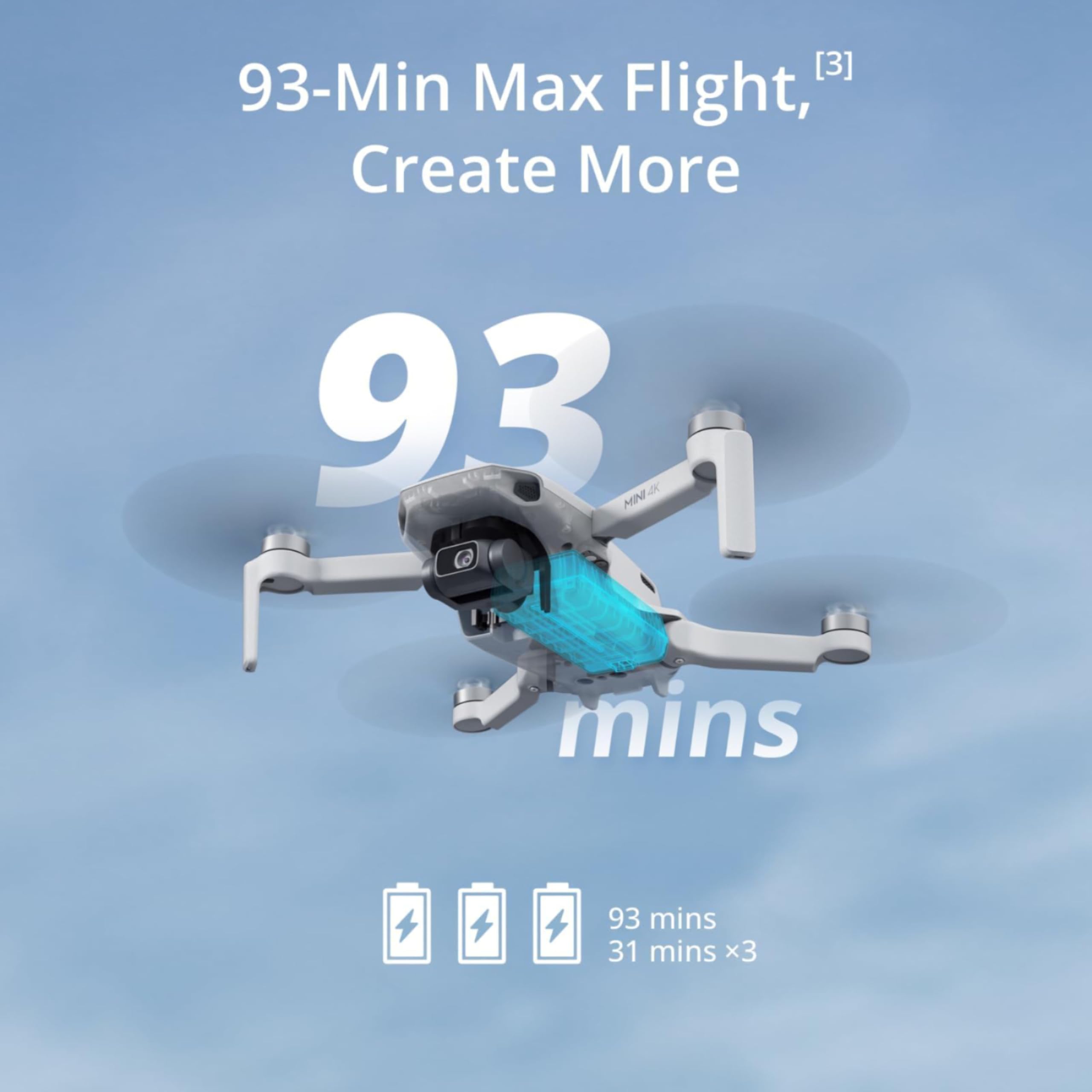 DJI Neo, Mini Drone with 4K UHD Camera for Adults, 135g Self Flying Drone that Follows You, Palm Takeoff, Subject Tracking, QuickShots, Stabilized Video, Built-In Propeller Guard (Controller-Free) - craques