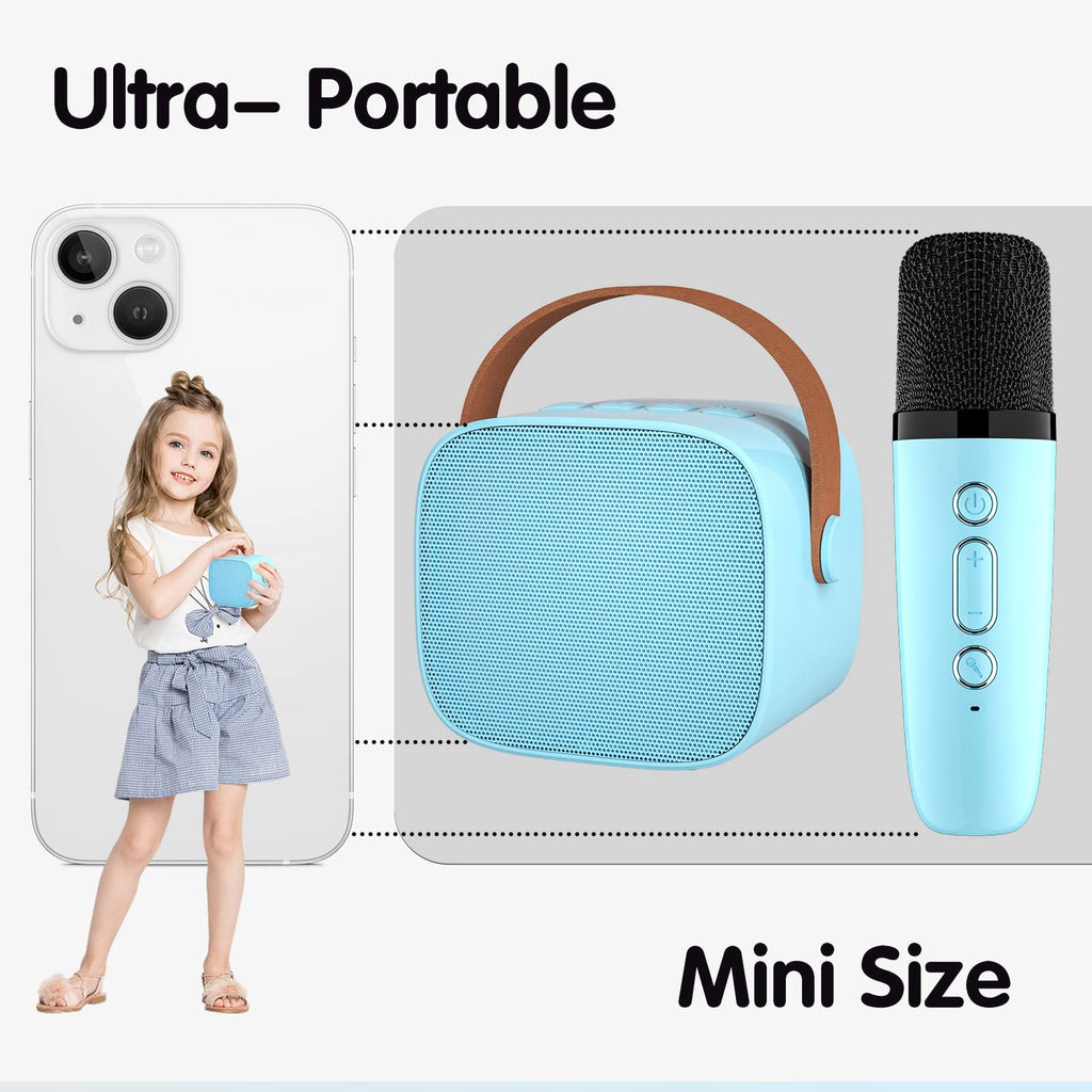 Mini Karaoke Machine for Kids Adults, Portable Bluetooth Speaker - craques