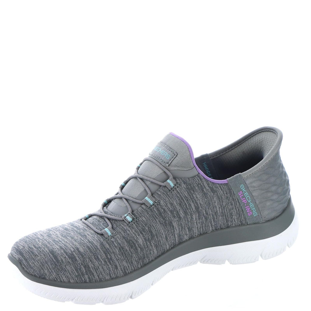 Skechers Womens Hands Free Slip Ins Summits Dazzling Haze Sneaker - craques