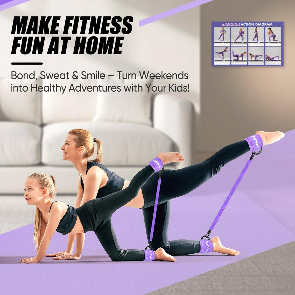 Craques Resistance Bands with Ankle Straps for Leg Workouts craques