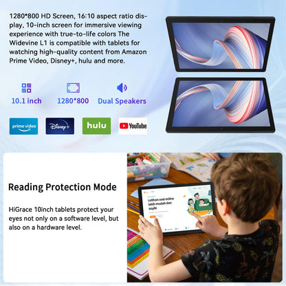 Tablet 10 inch, Android 14 Tablet Octa-Core Processor with 64GB Storage/1 TB Expansion