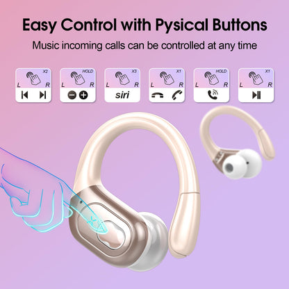 Wireless Earbuds 75hrs Bluetooth 5.4 Headphone Sport