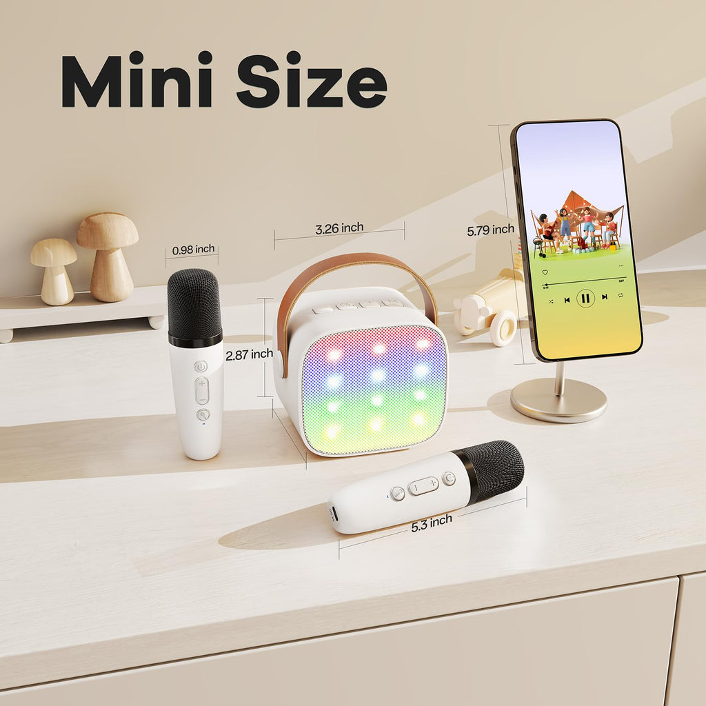 Mini Karaoke Machine for Kids Adults, Portable Bluetooth Speaker - craques