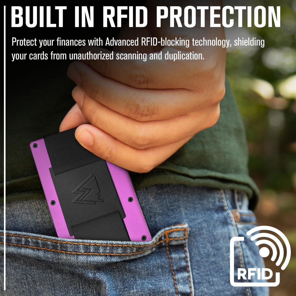 Craques RFID Blocking Minimalist Wallet with Wood Pattern craques