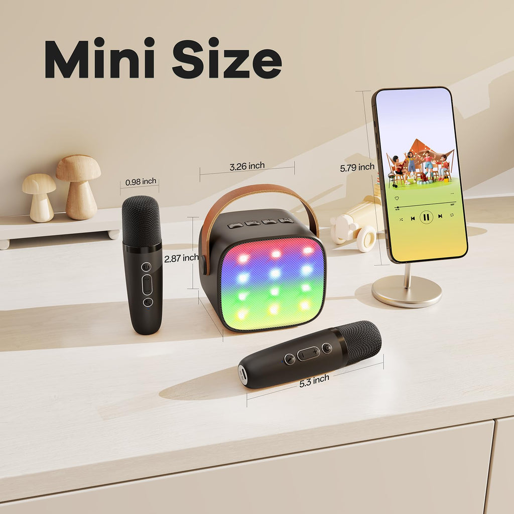 Mini Karaoke Machine for Kids Adults, Portable Bluetooth Speaker - craques