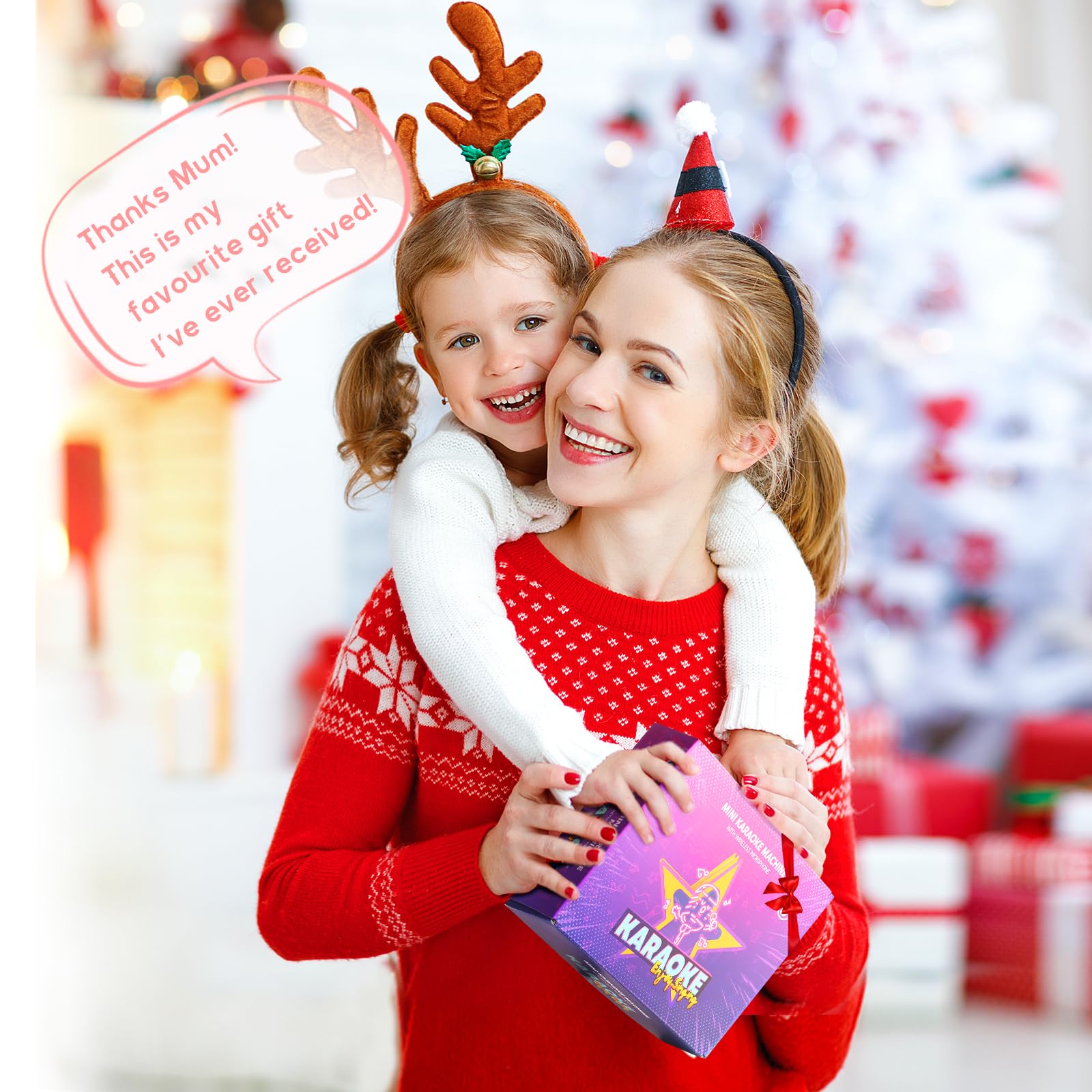 Mini Karaoke Machine for Kids Adults, Portable Bluetooth Speaker - craques