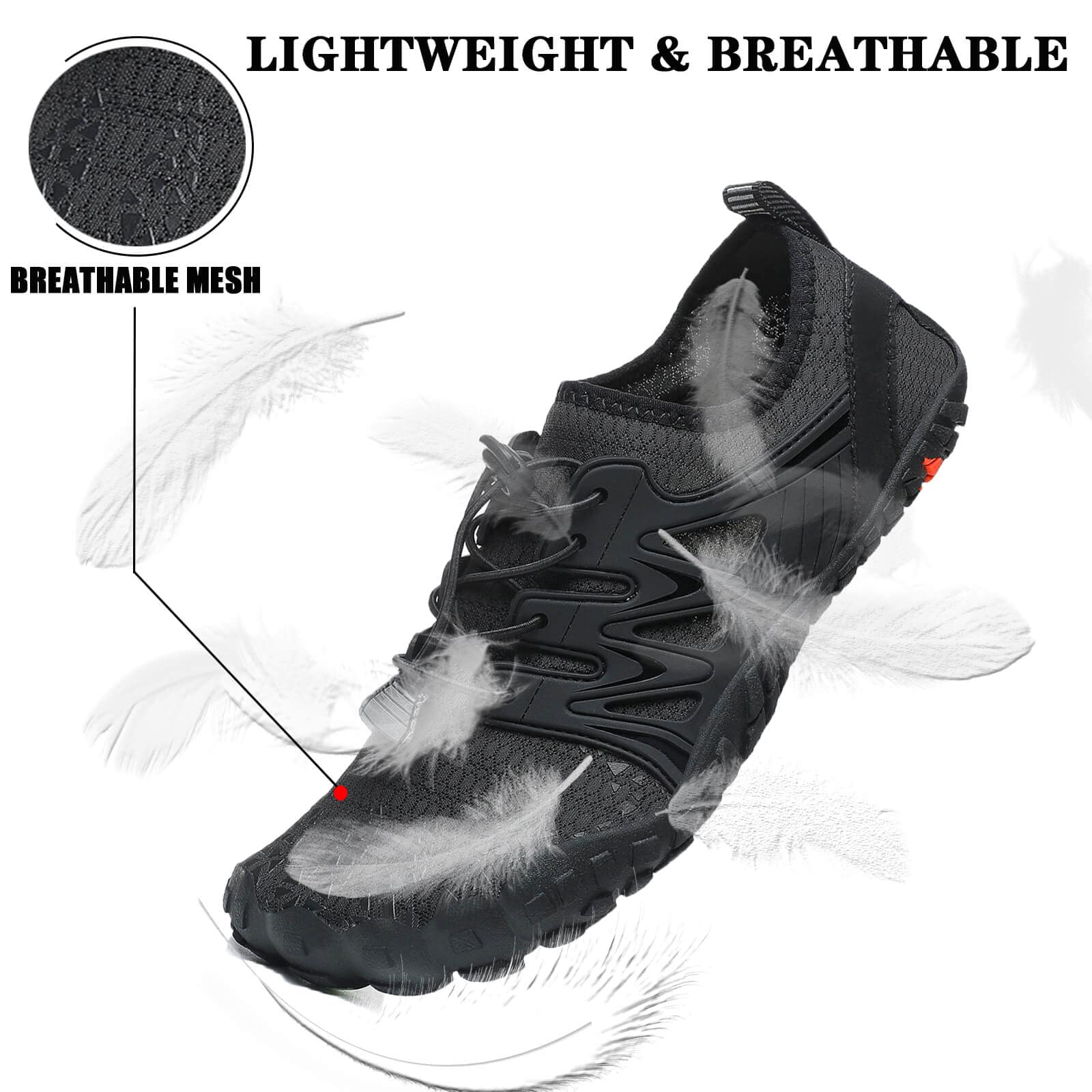 Mens Womens Water Shoes Quick-drying Barefoot Swimming Shoes - craques