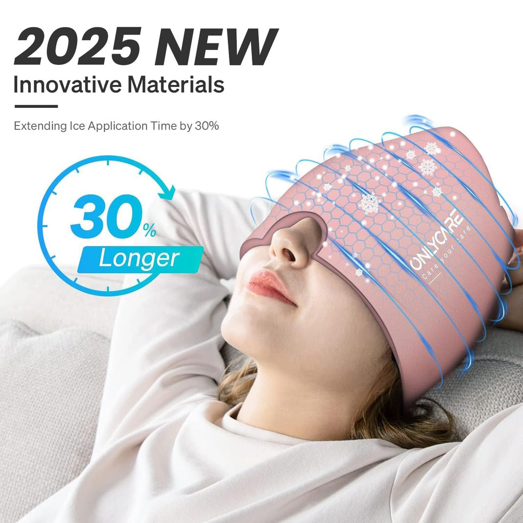 ONLYCARE Migraine Relief Cap Headache Relief Hat ice hat for Migraine - craques