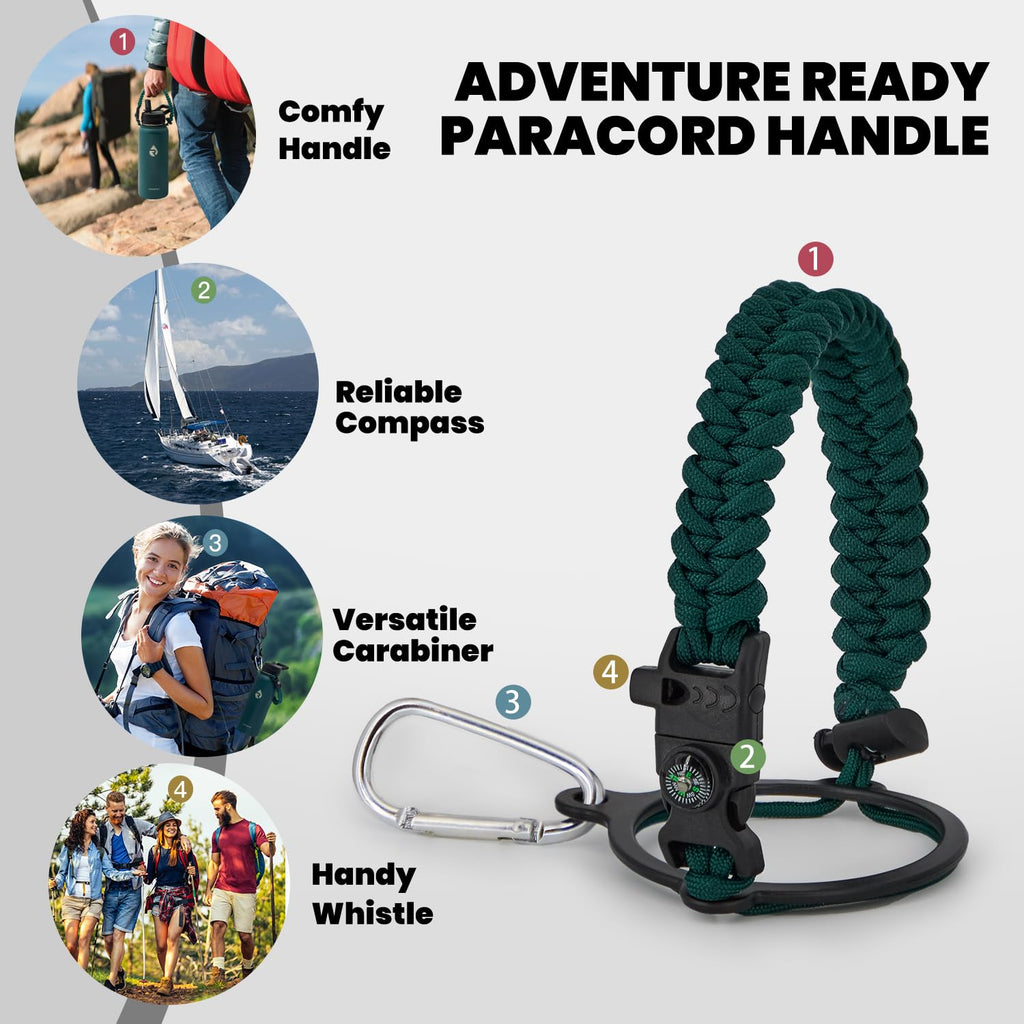 RAYMYLO One Gallon Water Bottle Insulated Triple Walled Vacuum Stainless Steel (Cold for 48 Hrs) Leak Proof & BPA-Free