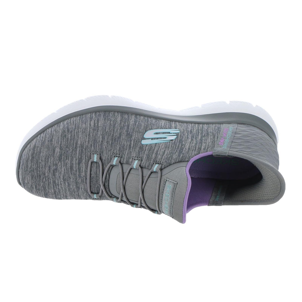 Skechers Womens Hands Free Slip Ins Summits Dazzling Haze Sneaker - craques