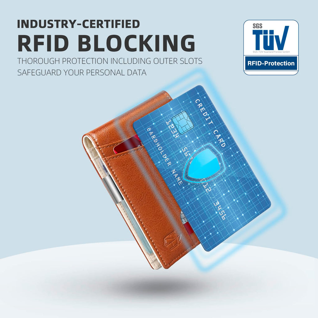 Craques Slim RFID Wallet for Men - Brown Leather craques