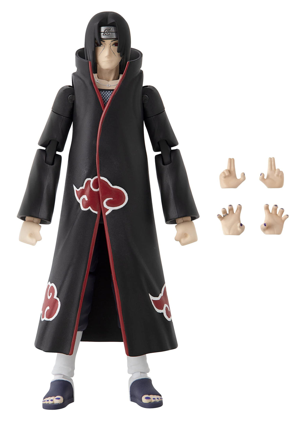 Namikaze Minato action figure by craques with black cloak and interchangeable hands accessories