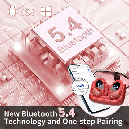 Wireless Earbuds 75hrs Bluetooth 5.4 Headphone Sport