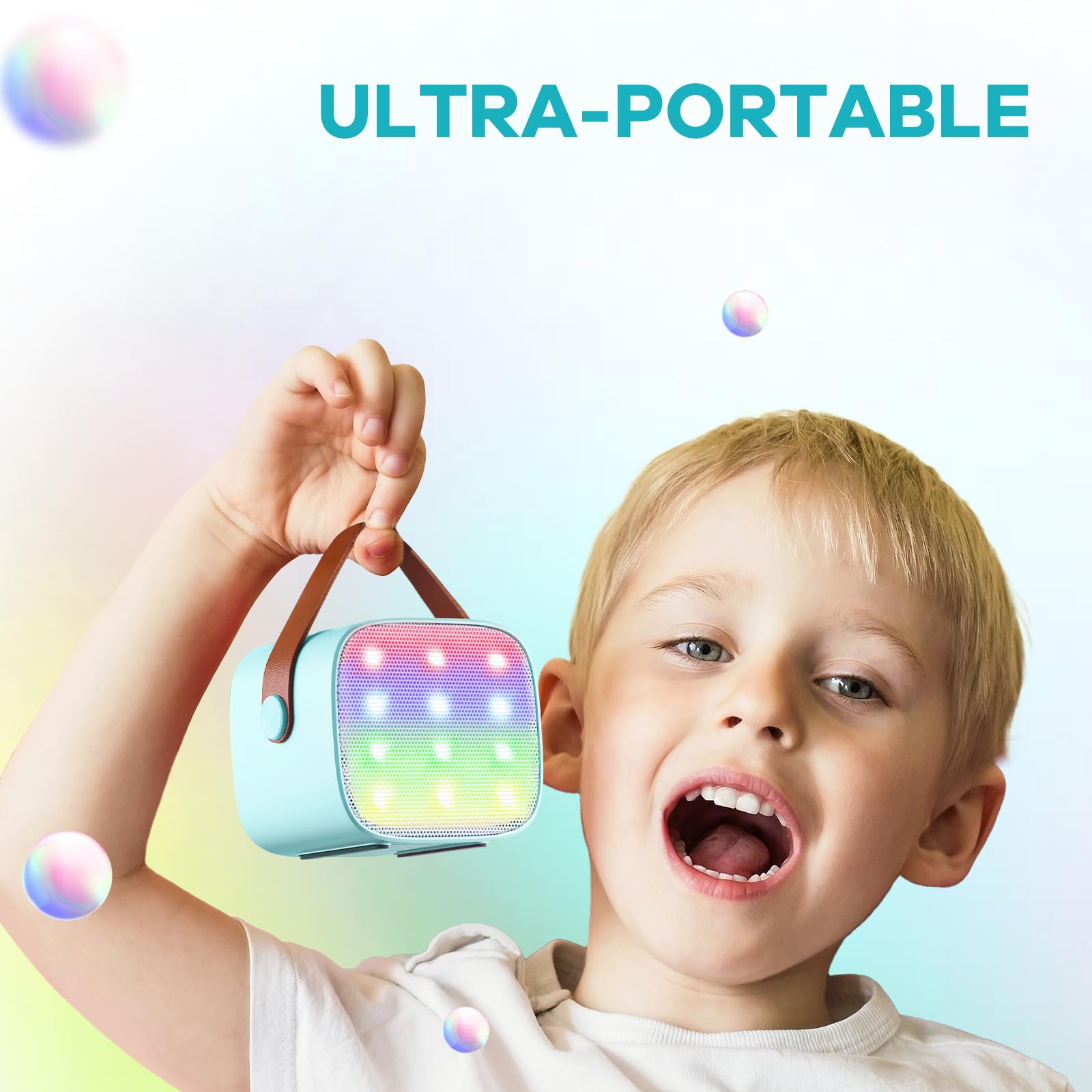 Mini Karaoke Machine for Kids Adults, Portable Bluetooth Speaker - craques