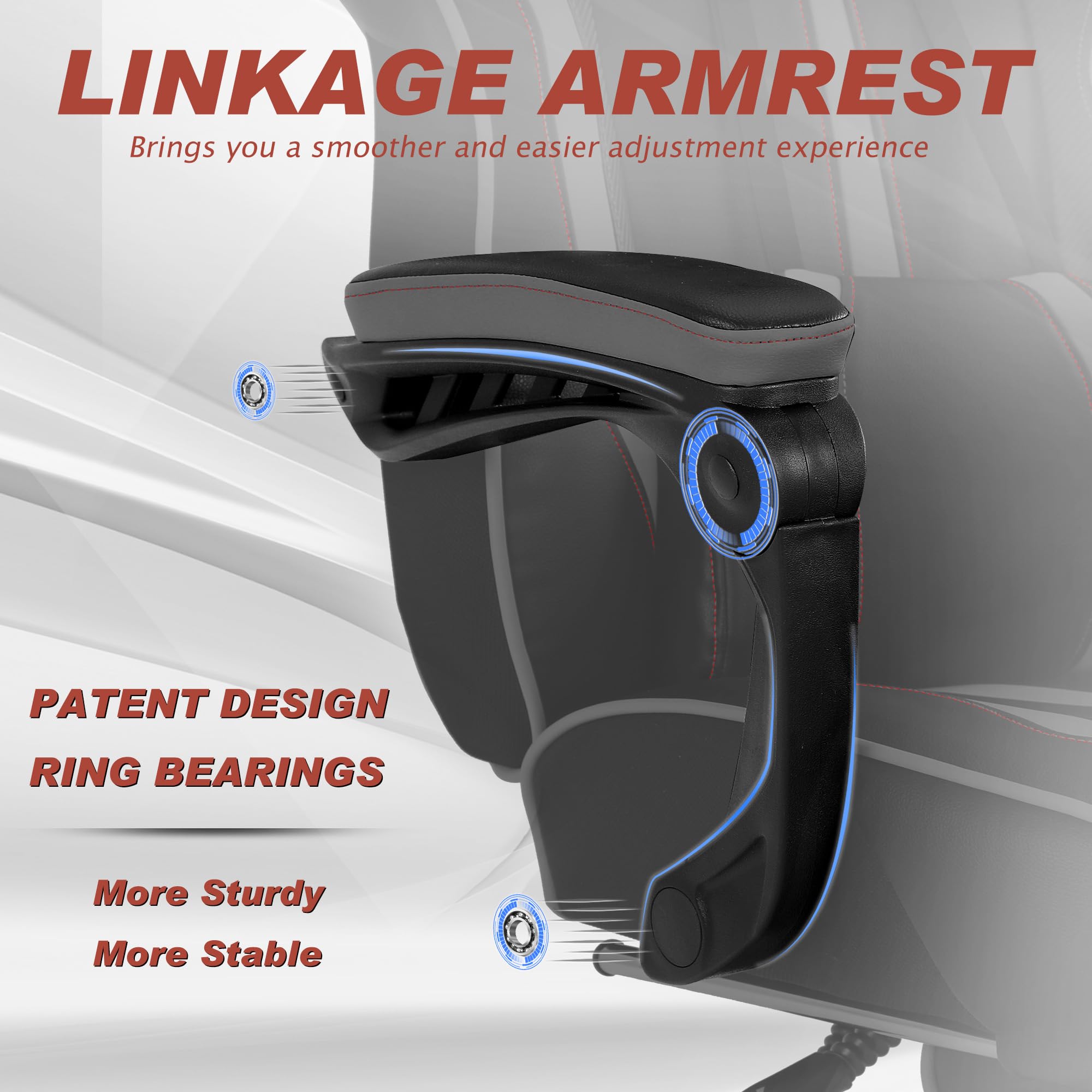 Vonesse Gaming Chair with Footrest by Craques - White & Pink