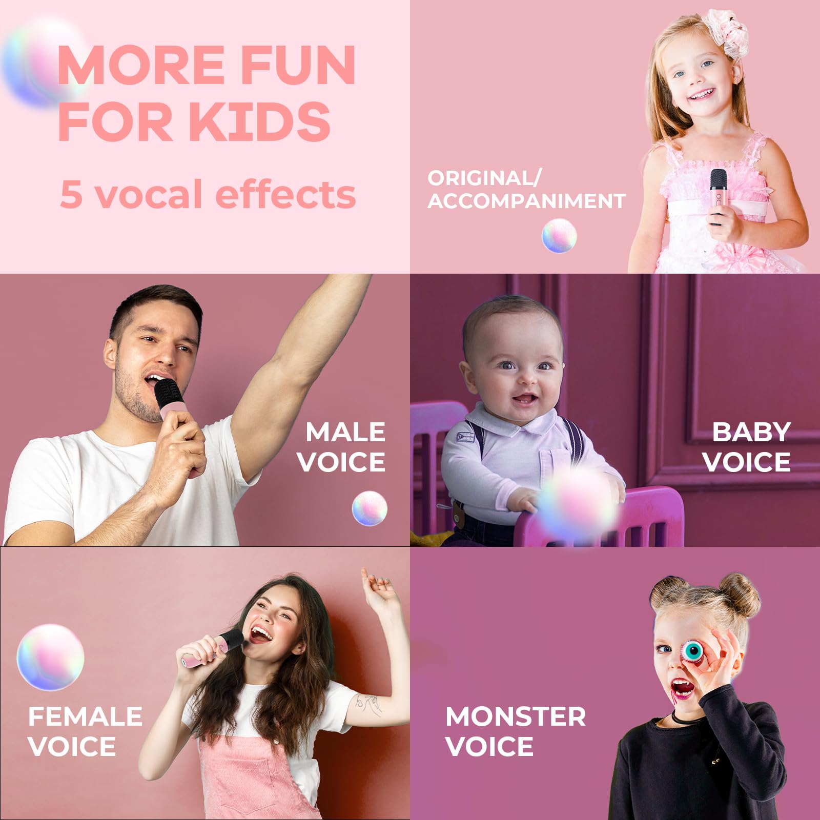 Mini Karaoke Machine for Kids Adults, Portable Bluetooth Speaker - craques