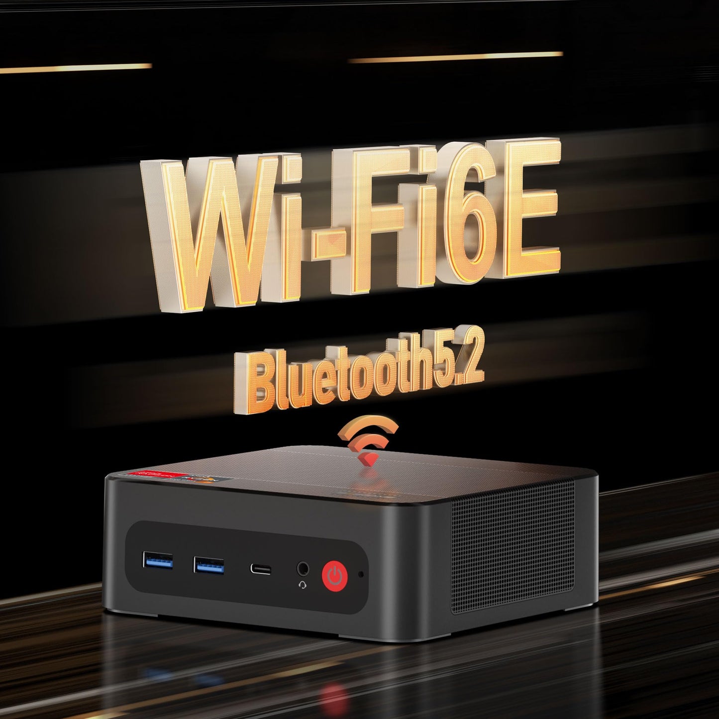 BOSGAME P4 Gaming Mini PC Ryzen 7 5700U 32GB RAM 1TB NVMe M.2 2280 SSD Windows 11 Pro Mini Computers
