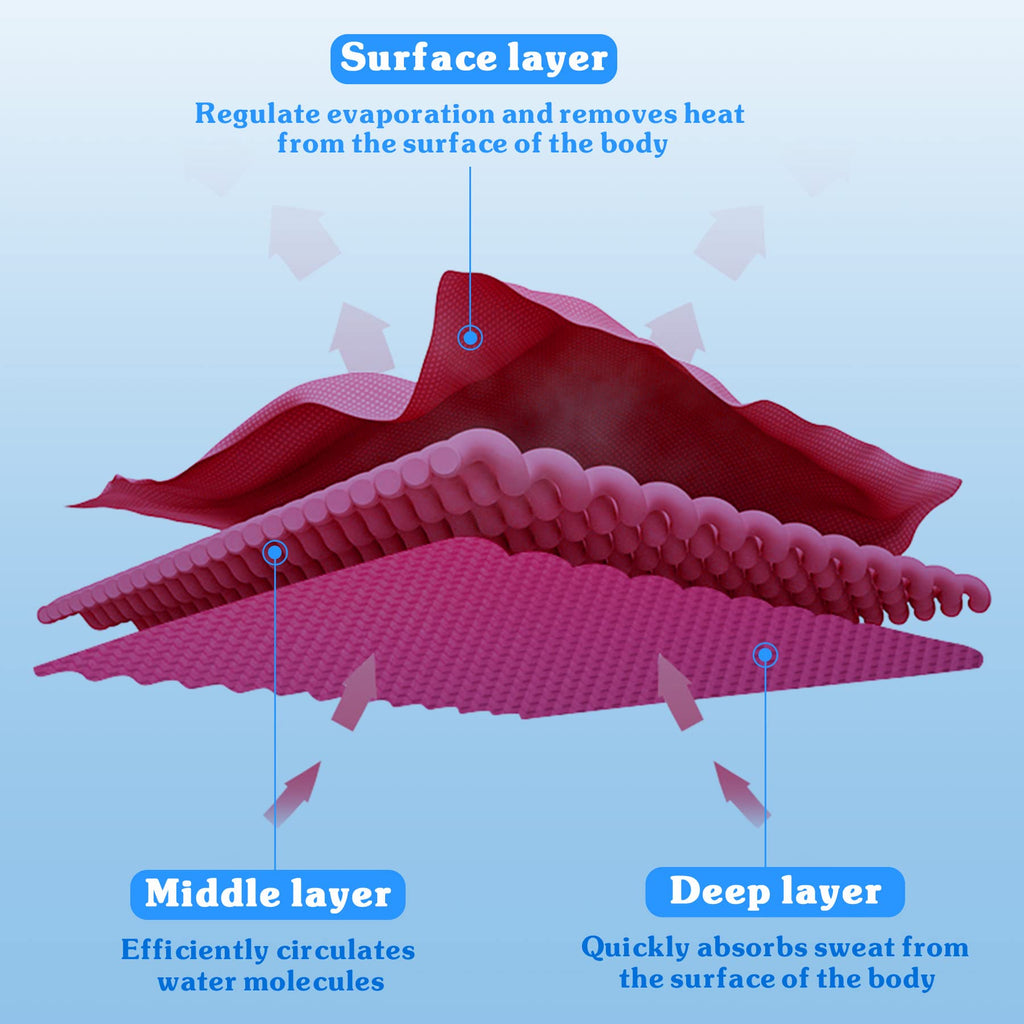 Sukeen [4 Pack] Cooling Towel (40"x12"), Ice Towel, Soft Breathable Chilly Towel - craques