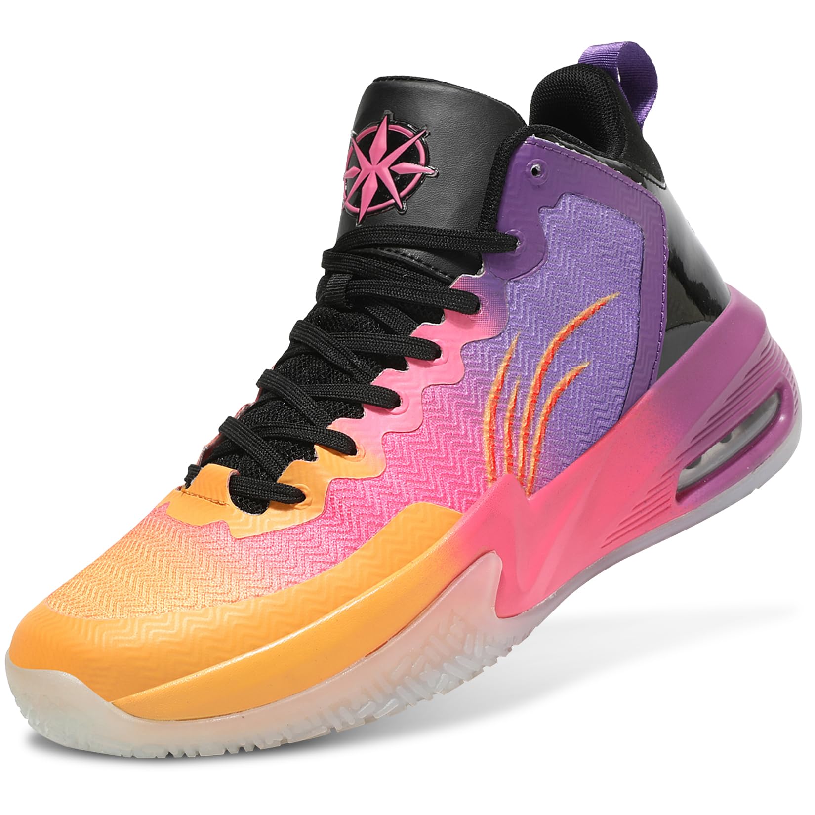 ASHION Kids Basketball Shoes Boys Girls High-Top Sneakers - craques