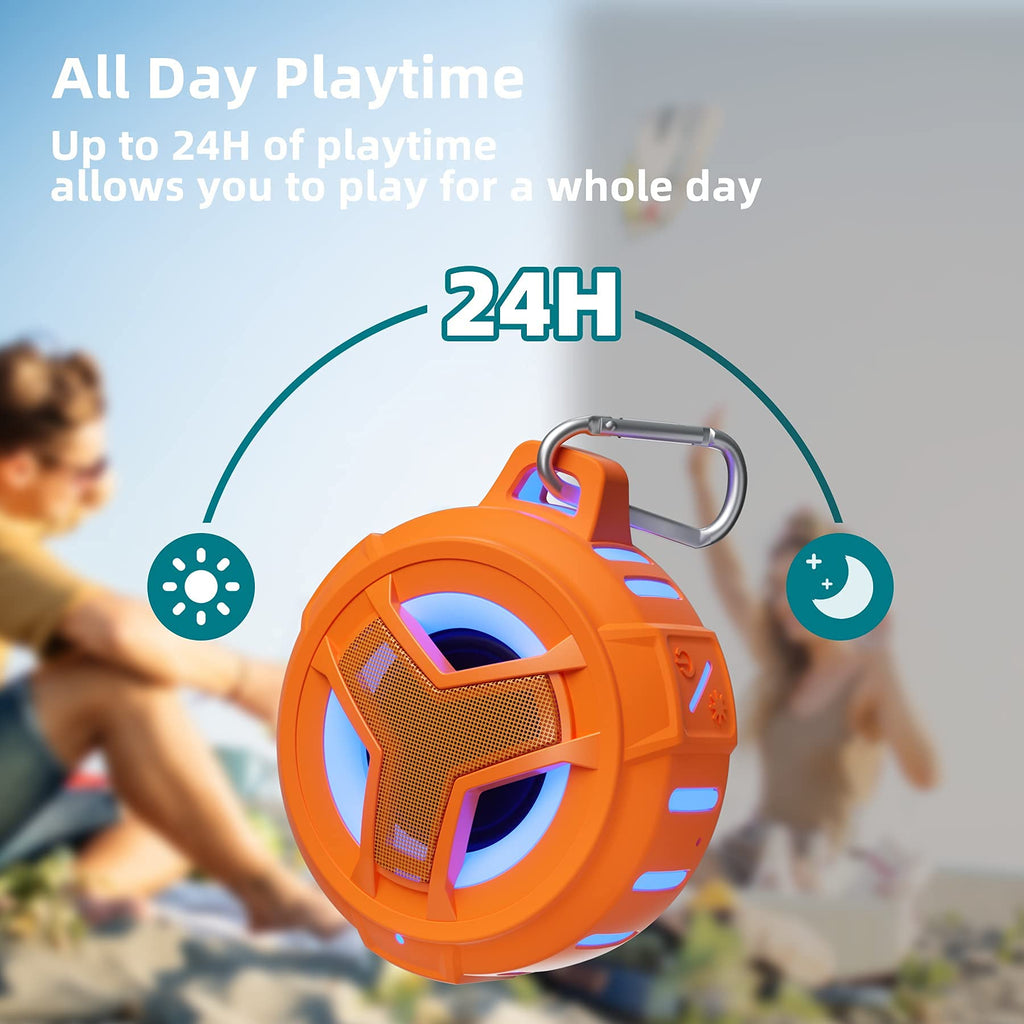 Craques Waterproof Bluetooth Shower Speaker with LED Lights craques