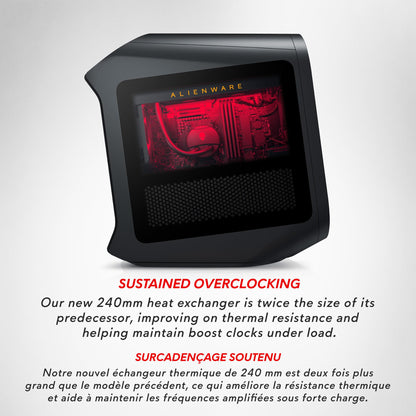 Alienware Aurora R15 Gaming Desktop - AMD Ryzen 7 7700X Processor, 16GB DDR5 RAM, 1 TB SSD, NVIDIA GeForce RTX 4070 Ti Graphics