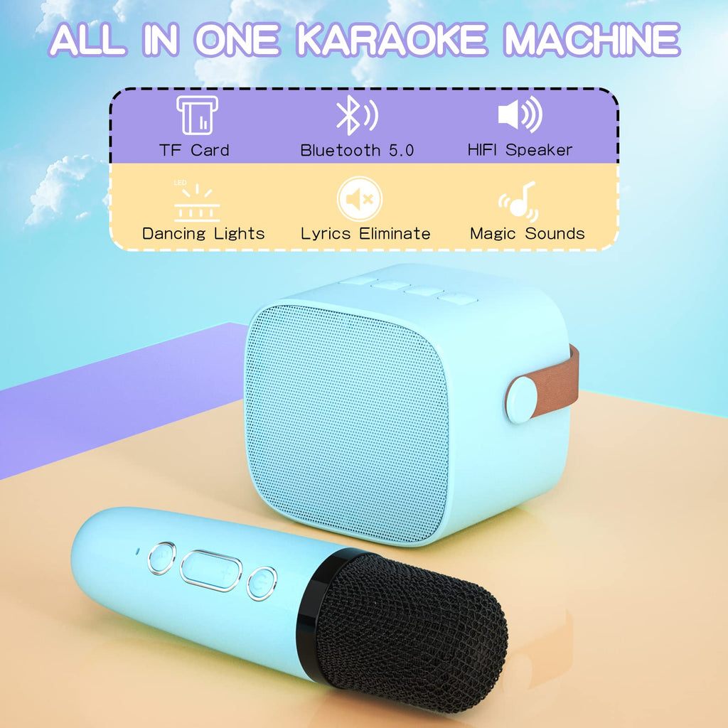 Mini Karaoke Machine for Kids Adults, Portable Bluetooth Speaker - craques