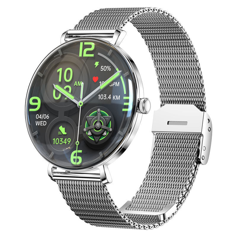Smart Watch Ultra-thin Bluetooth Calling Music - Silver Milan