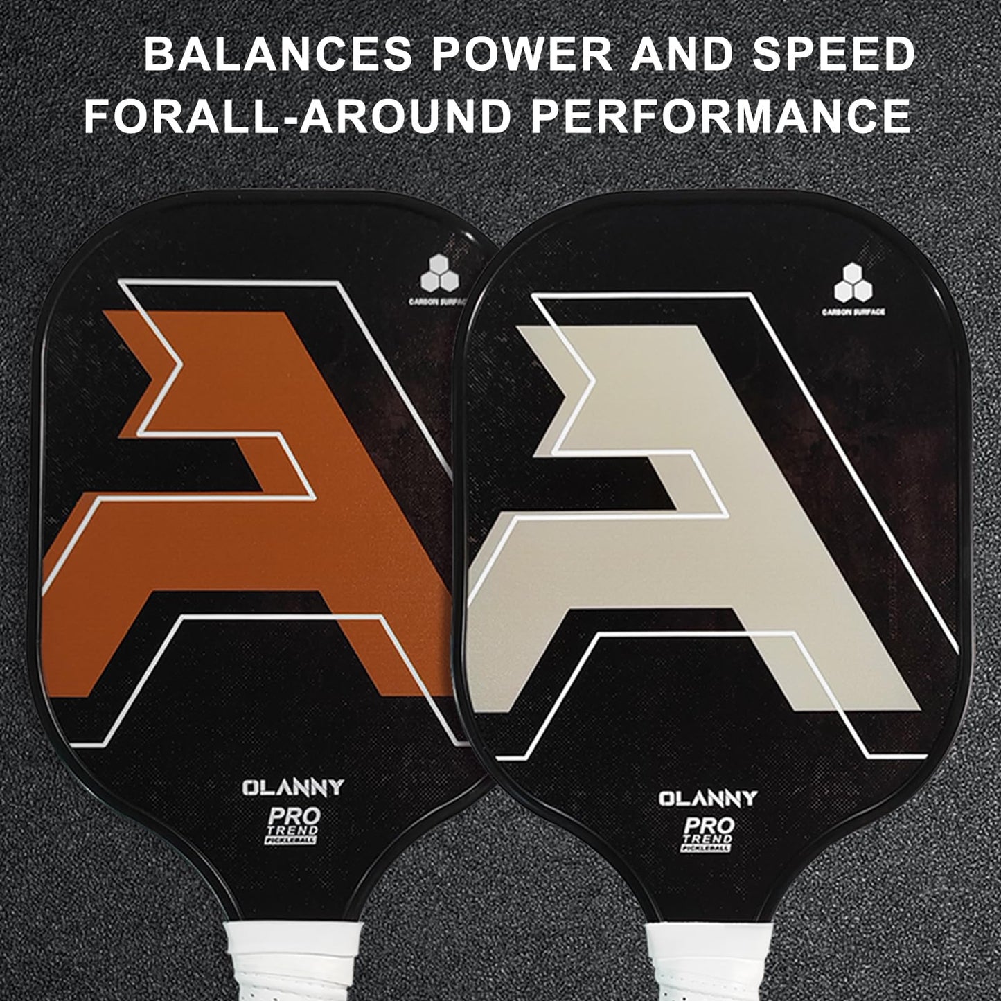 Graphite Pickleball Paddles 4 Pack - Premium Rackets Fiber Face