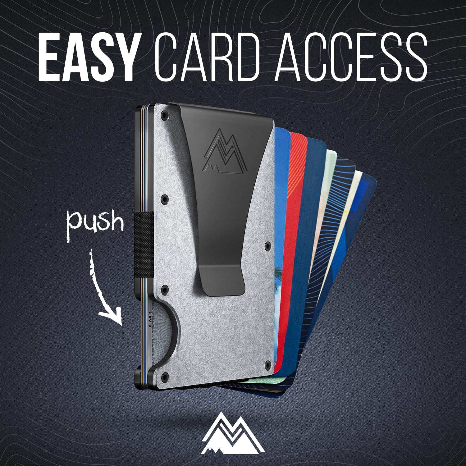 Craques RFID Blocking Minimalist Wallet with Wood Pattern craques