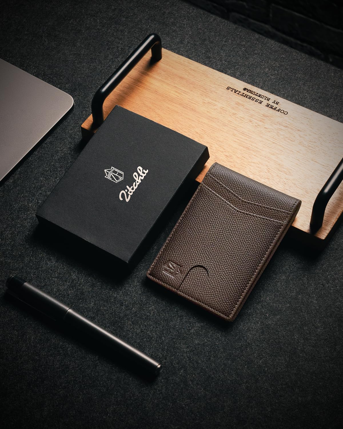 Craques Slim RFID Wallet for Men - Brown Leather craques