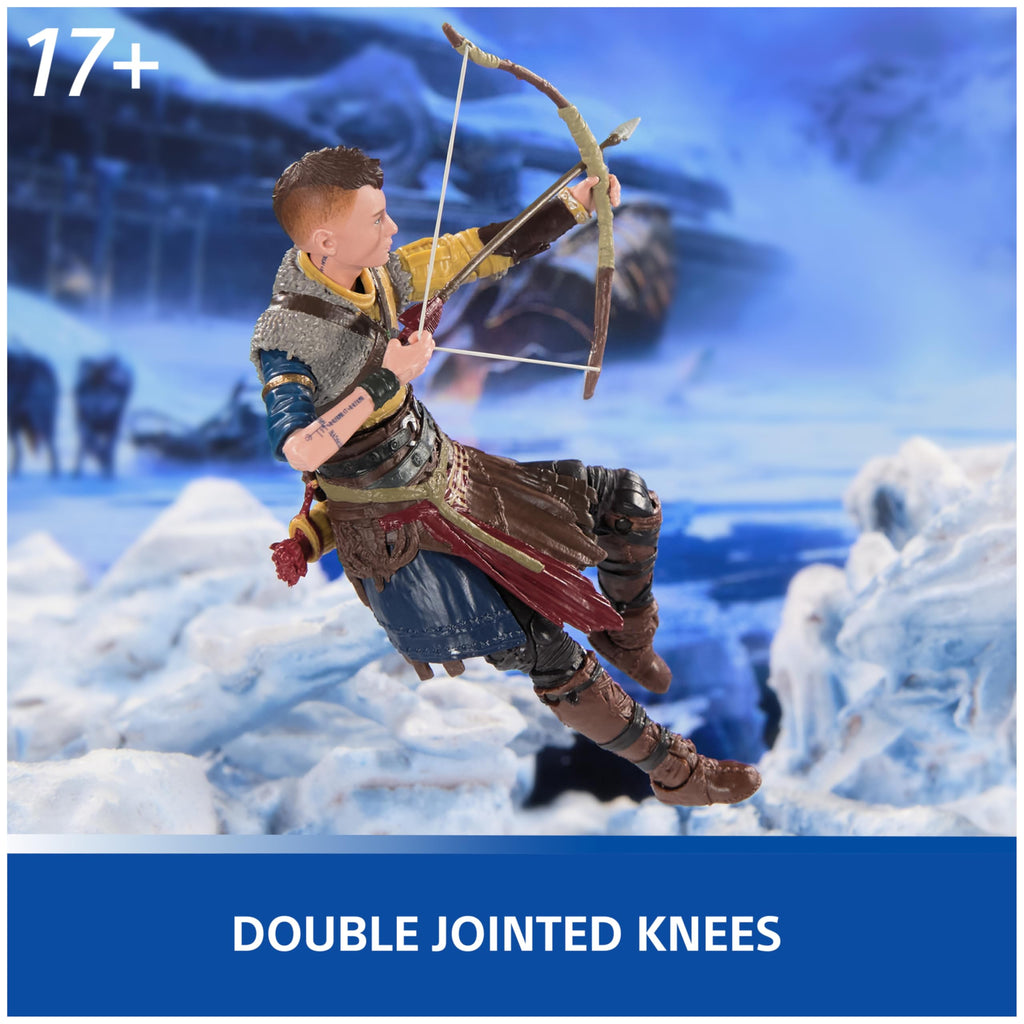 PlayStation God of War Ragnarök, 6” Kratos Action Figure with 5 Accessories, The Shapes Collection, for PS5 Fans & Collectors Ages 17+ - craques