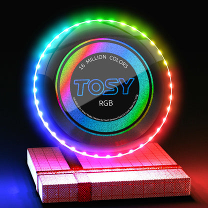TOSY Flying Disc - 16 Million Color RGB or 36 LEDs, Extremely Bright, Smart Modes