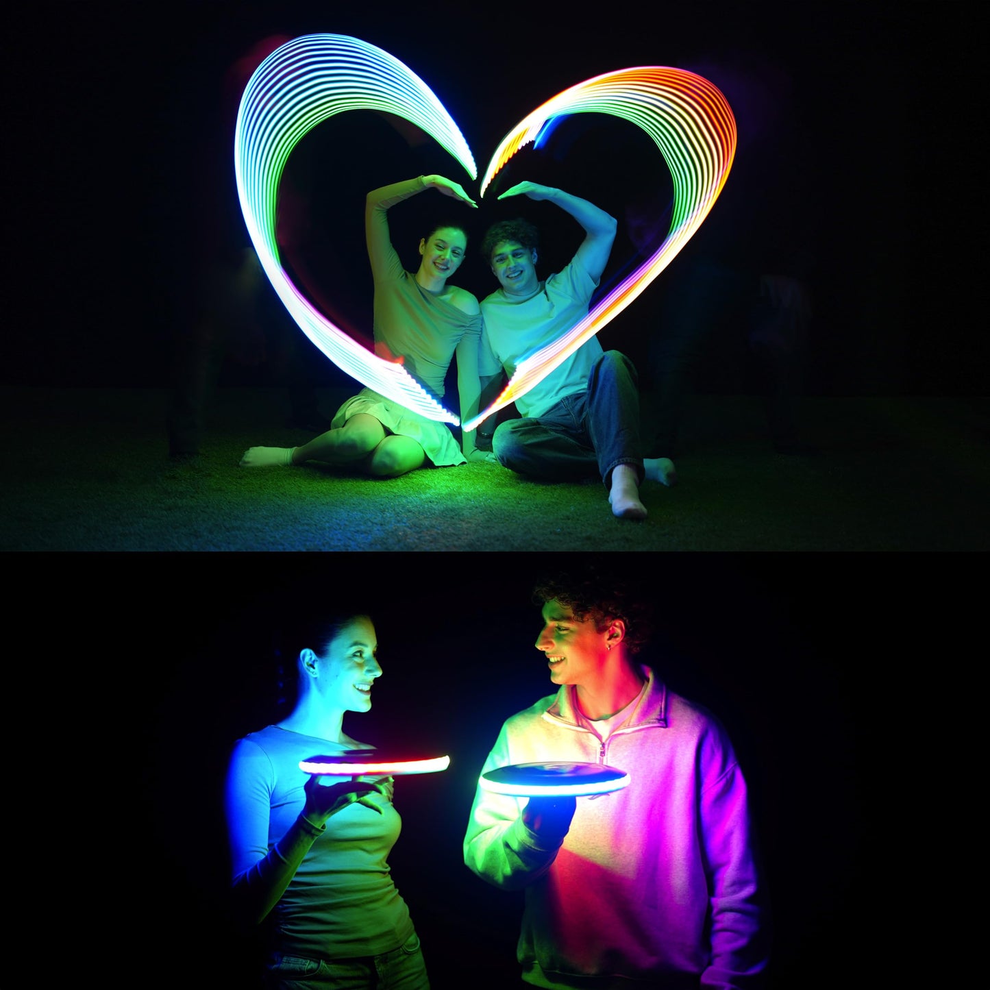 TOSY Flying Disc - 16 Million Color RGB or 36 LEDs, Extremely Bright, Smart Modes