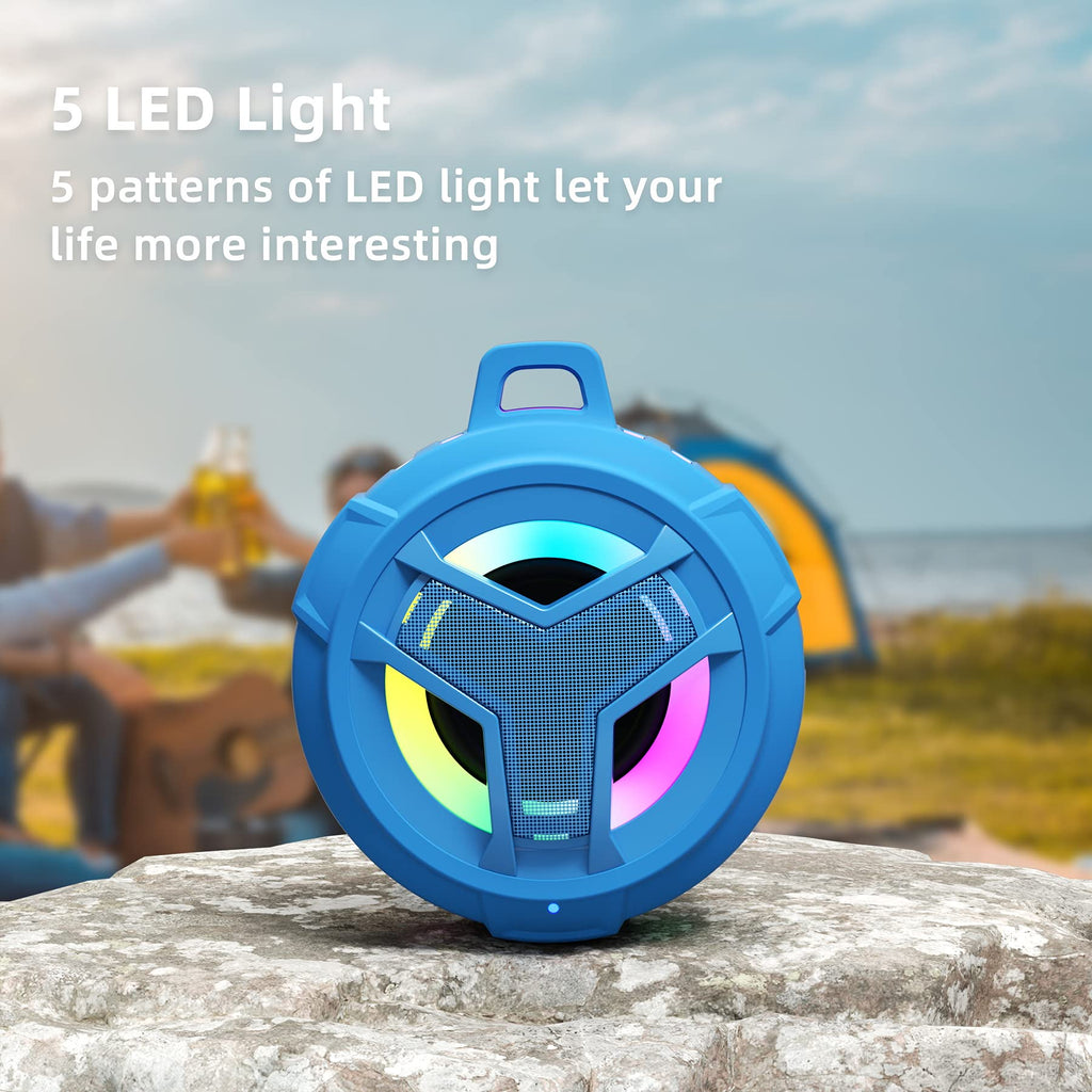 Craques Waterproof Bluetooth Shower Speaker with LED Lights craques