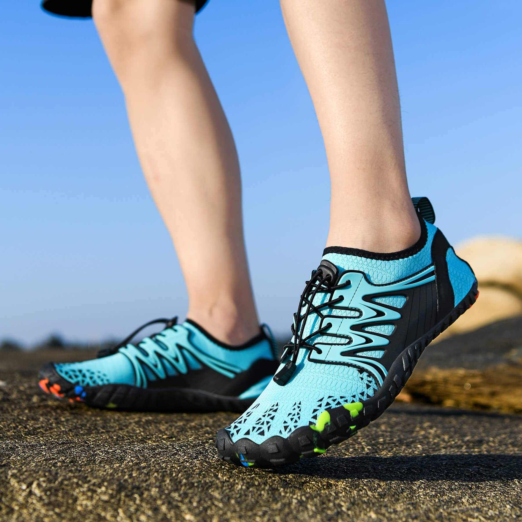 Mens Womens Water Shoes Quick-drying Barefoot Swimming Shoes - craques