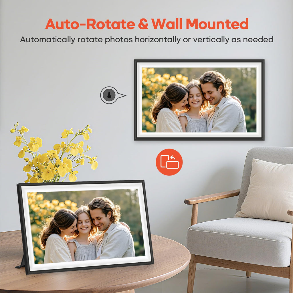 Craques Frameo WiFi Digital Picture Frame with Wood Finish craques