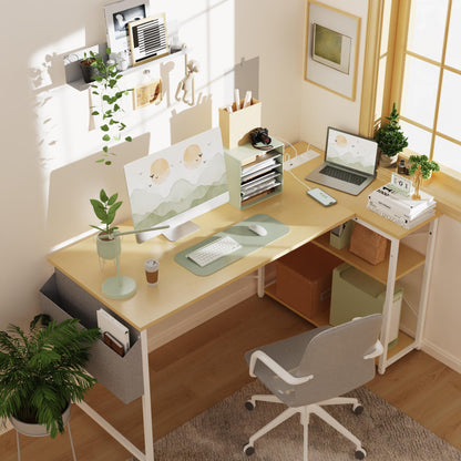 BEXEVUE Computer Desk with Power Outlets