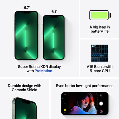 Apple iPhone 13 Pro, 128GB, Graphite (Renewed)