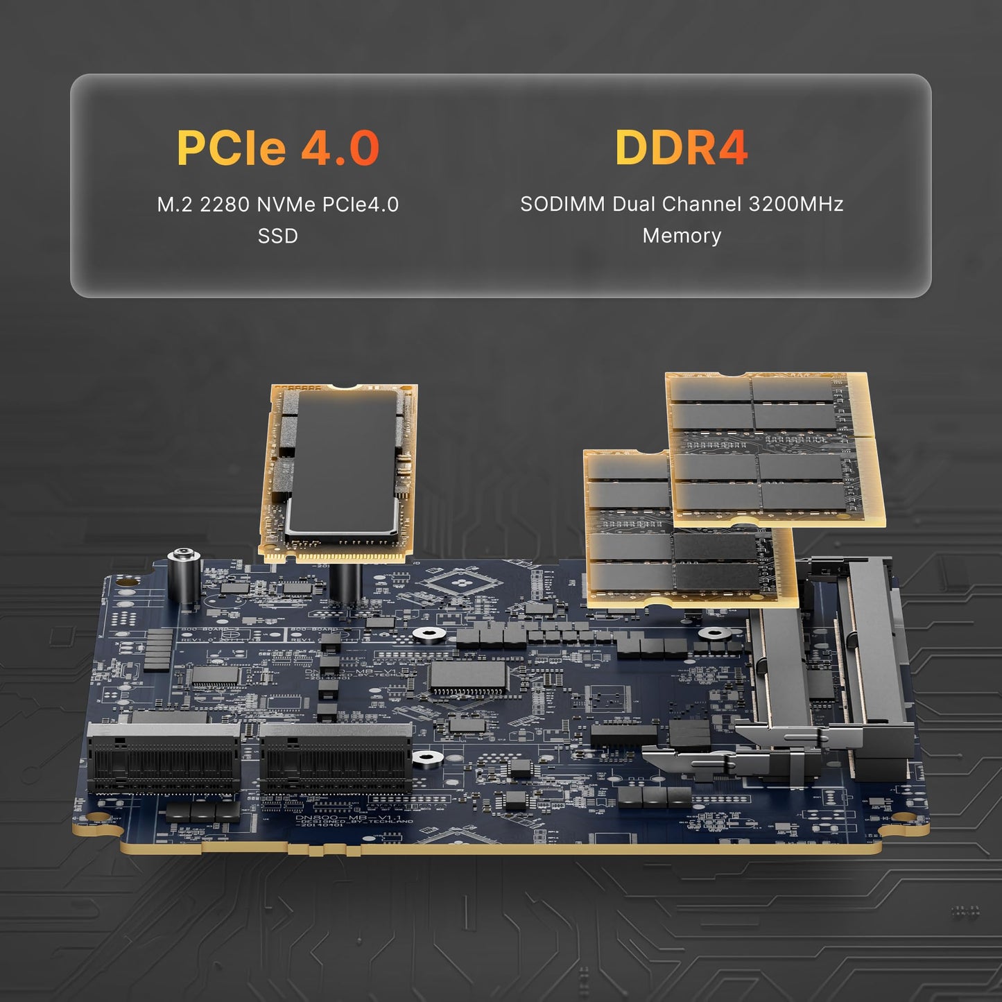 BOSGAME P4 Gaming Mini PC Ryzen 7 5700U 32GB RAM 1TB NVMe M.2 2280 SSD Windows 11 Pro Mini Computers