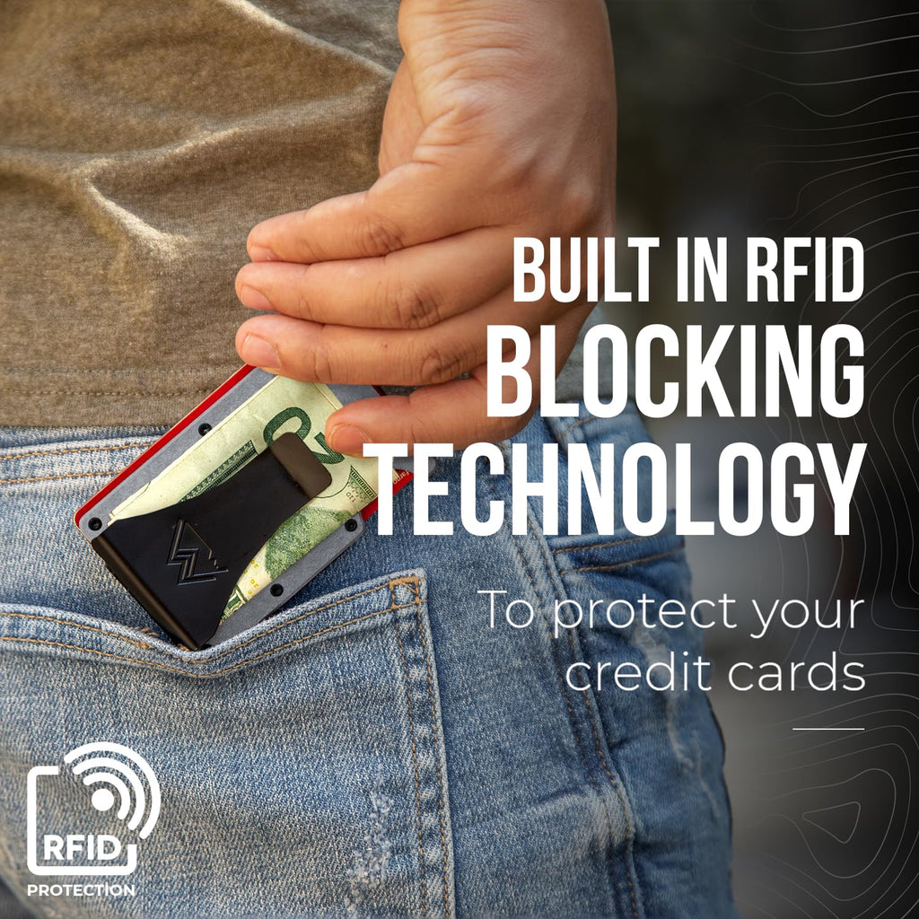 Craques RFID Blocking Minimalist Wallet with Wood Pattern craques