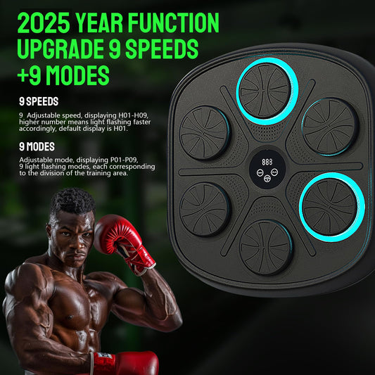 2025 Upgrade Music Boxing Machine with Boxing Gloves