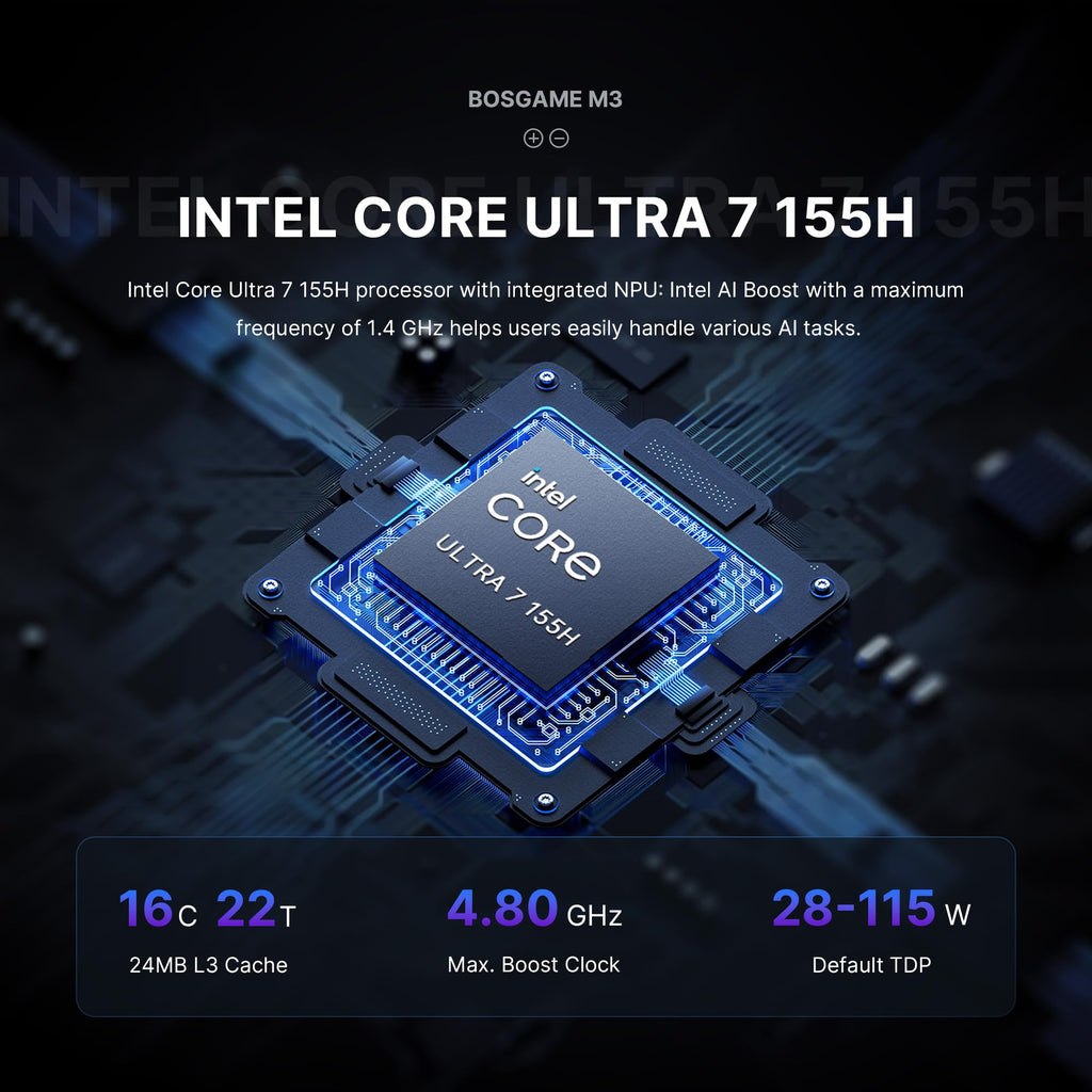 craques Ryzen 7 Gaming Mini PC Compact High-Performance