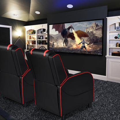 GYMAX Massage Gaming Recliner Chair