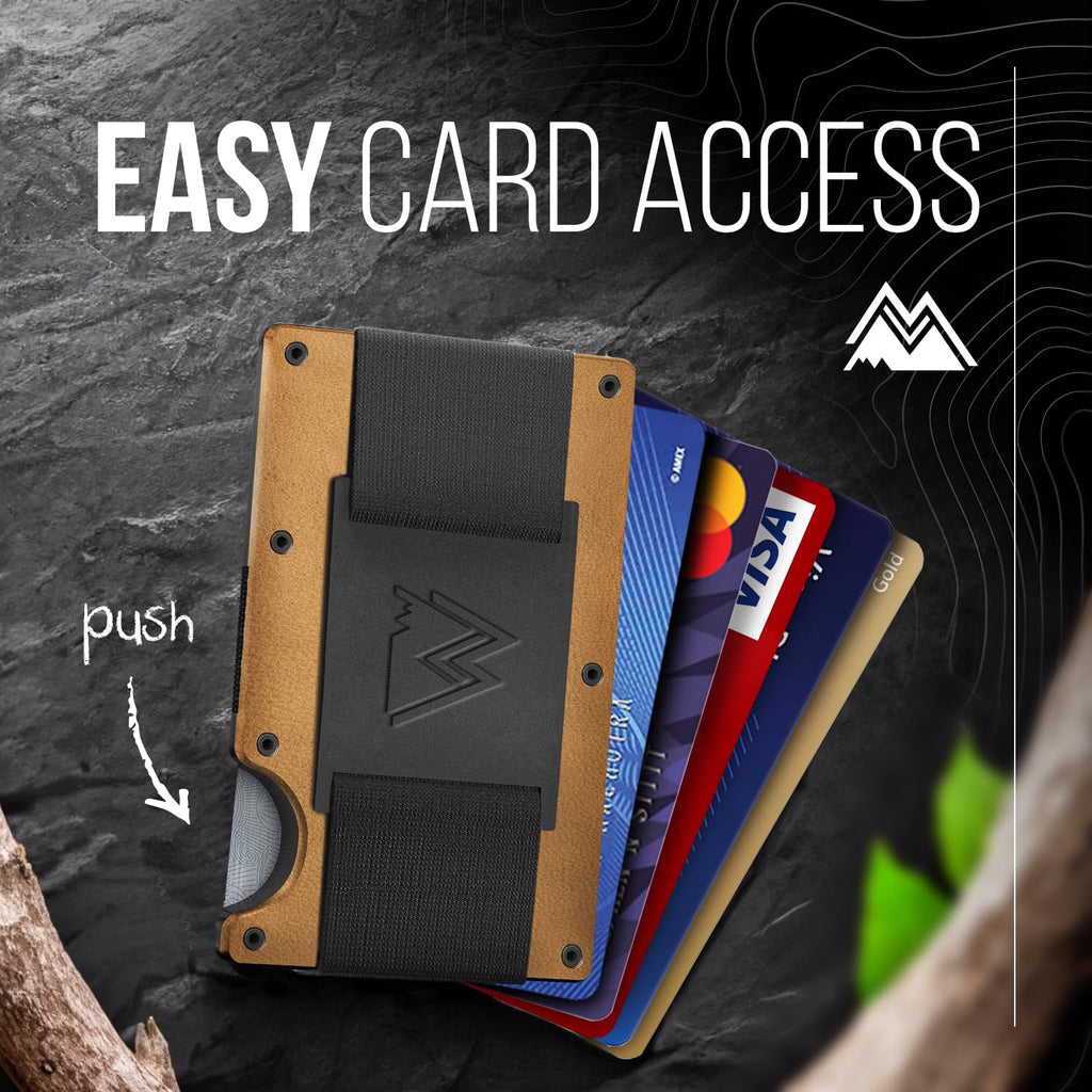 Craques RFID Blocking Minimalist Wallet with Wood Pattern craques