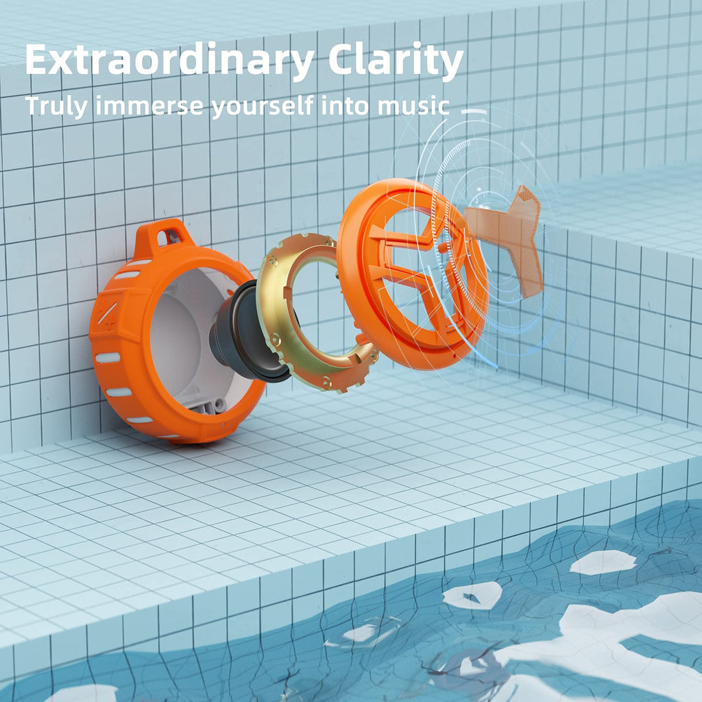 Craques Waterproof Bluetooth Shower Speaker with LED Lights craques