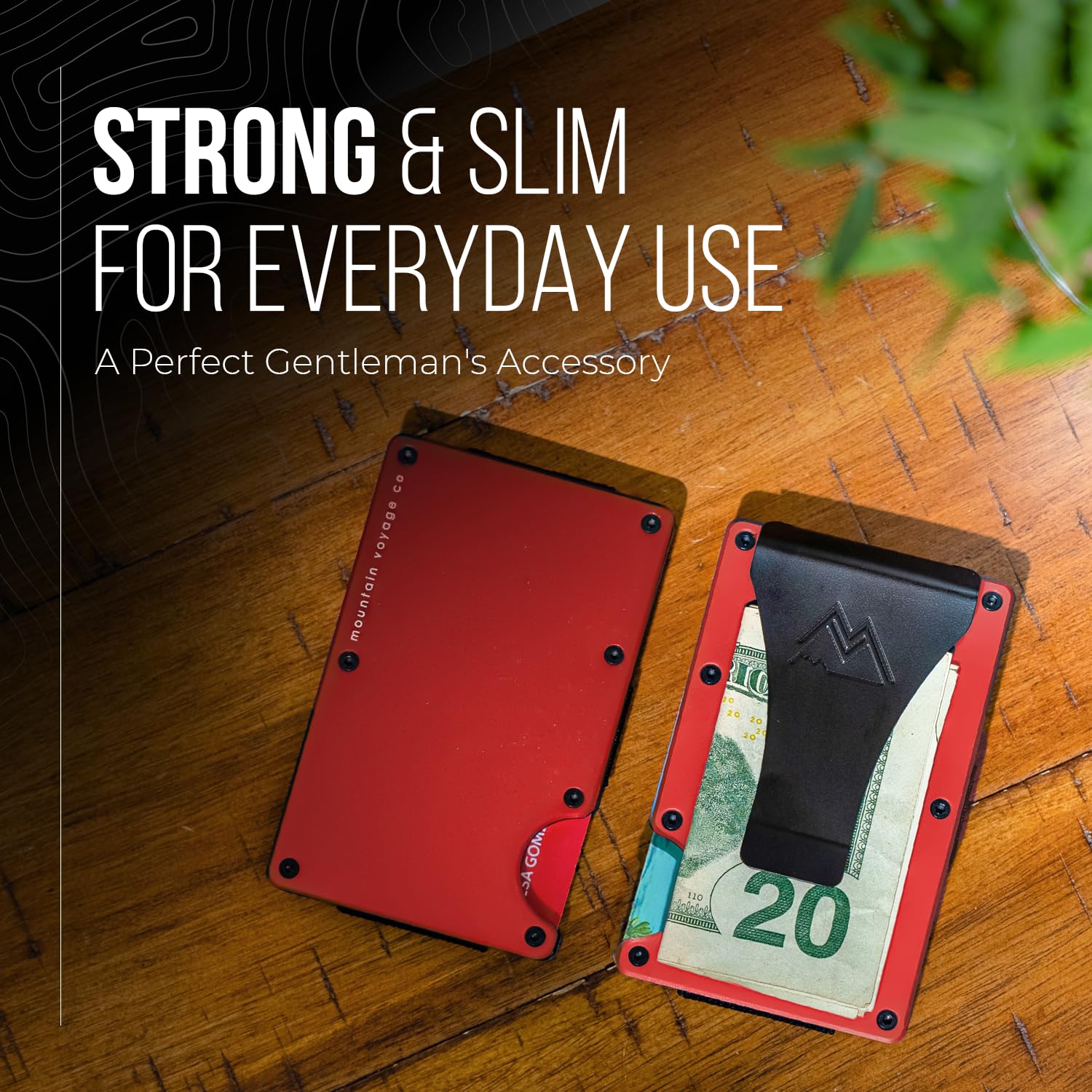 Craques RFID Blocking Minimalist Wallet with Wood Pattern craques